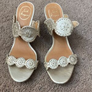 Jack Roger gold sandals